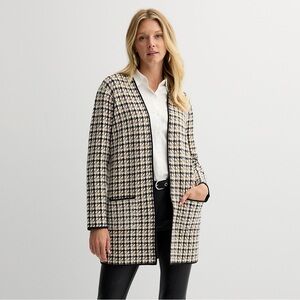 Women's Nine West Clean Collar Coatigan